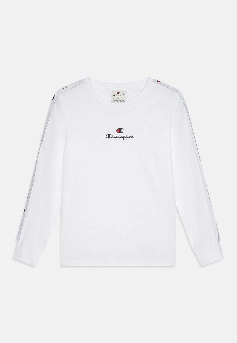 Champion RETRO SPORT CREWNECK LONG SLEEVE UNISEX - Pitkähihainen paita - white