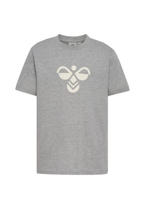 Hummel HUMMEL HMLJR REG TUKAS T-SHIRT S/S UNISEX - T-shirt imprimé - grey melange