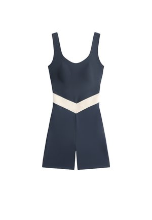 OYSHO PERFECT-ADAPT V-CUT SHORT - Pajac - dark blue