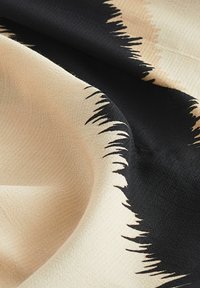 Next COWL NECK CAP SLEEVE - REGULAR FIT - Bluse - black cream blurred stripe