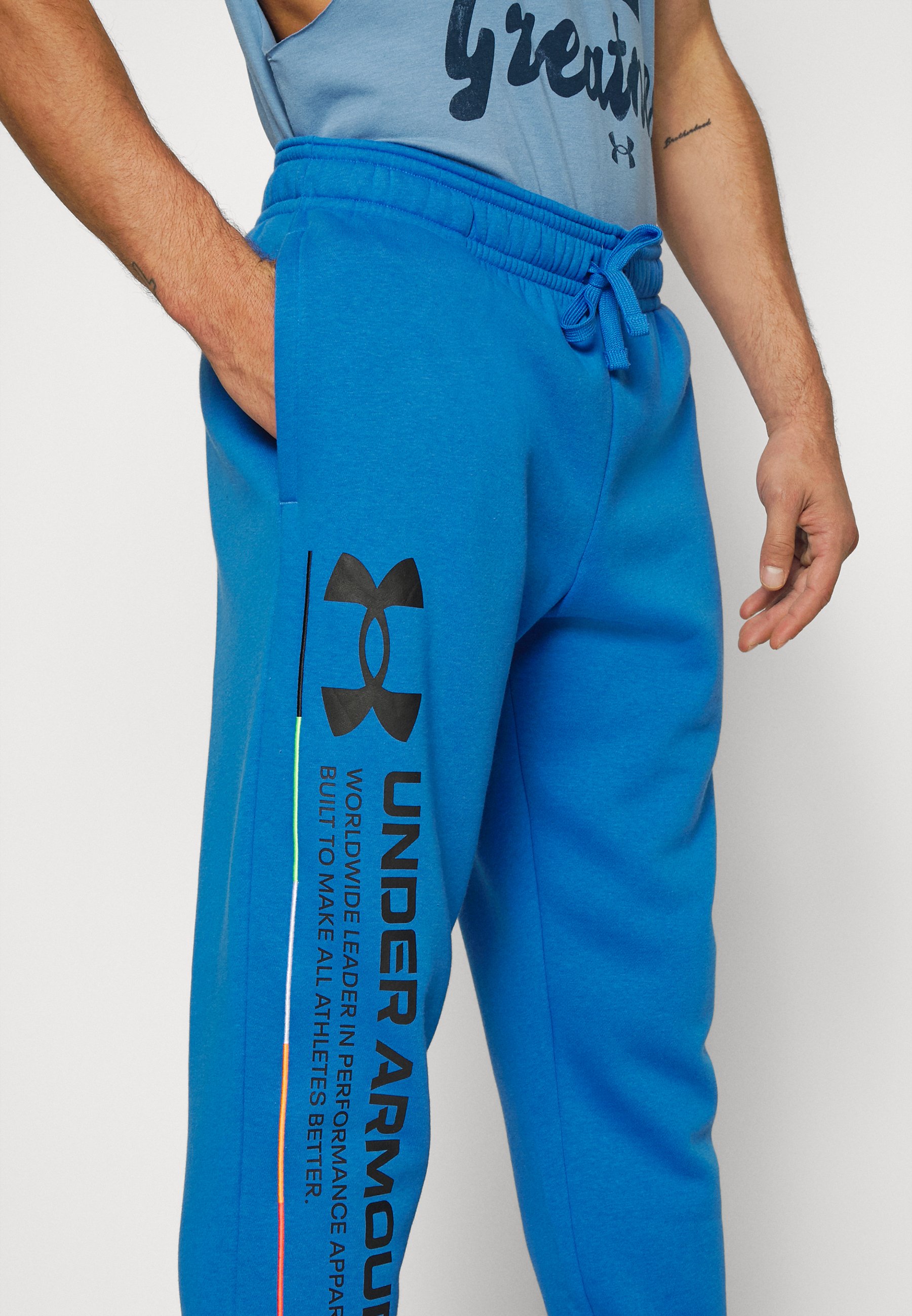 Under Armour RIVAL CHROMA PANTS - Pantalones deportivos - victory  blue/black/azul - Zalando.es