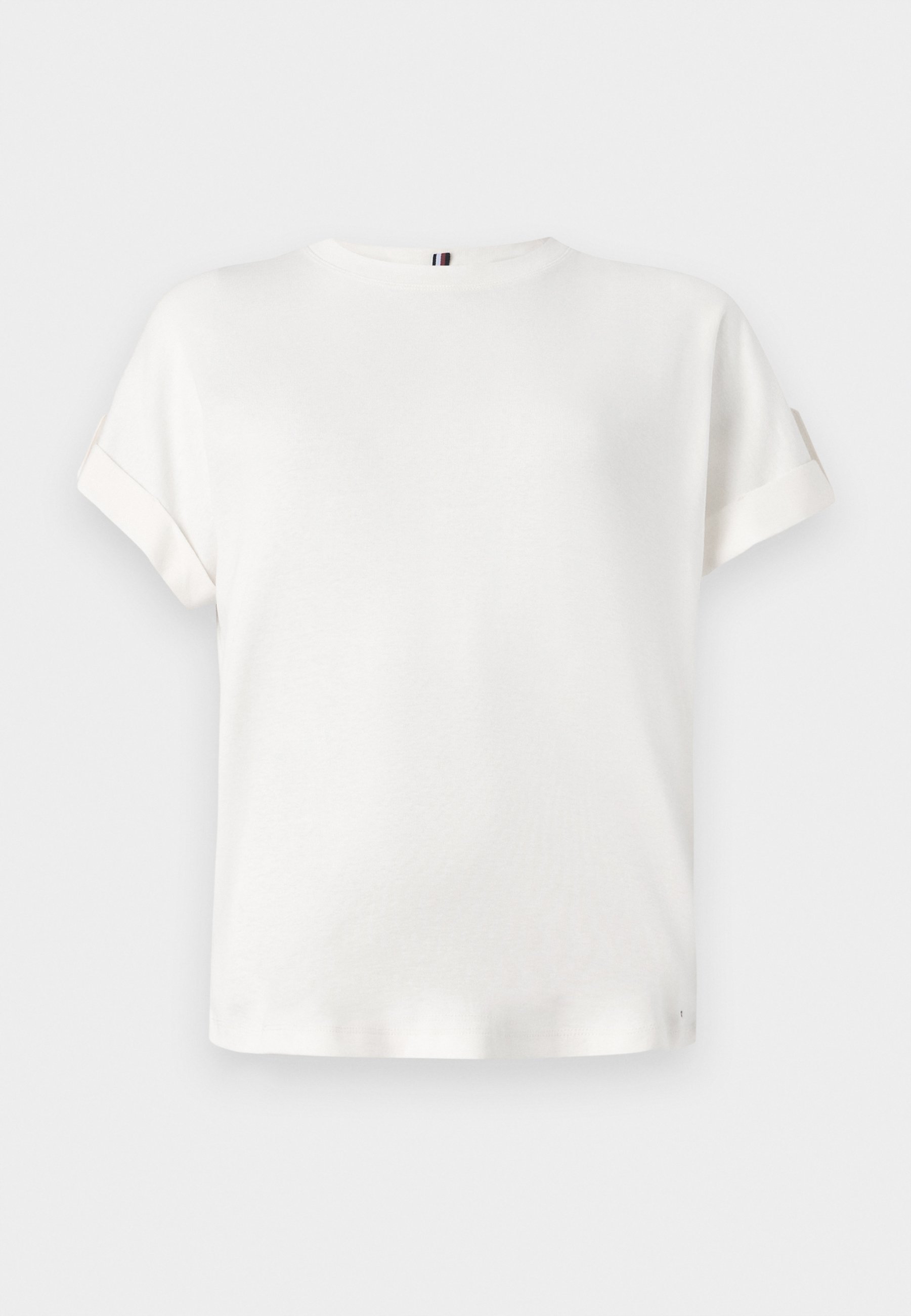 Tommy Hilfiger GOLD BUTTON TEE - T-Shirt print - ivory silk