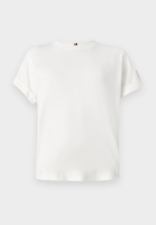 GOLD BUTTON TEE - Print T-shirt - ivory silk2
