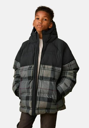 REGULAR FIT- SHOWER RESISTANT - Wintermantel - black check