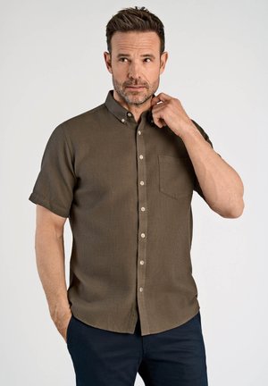 SOLID DOBBY - Camicia - faded brown
