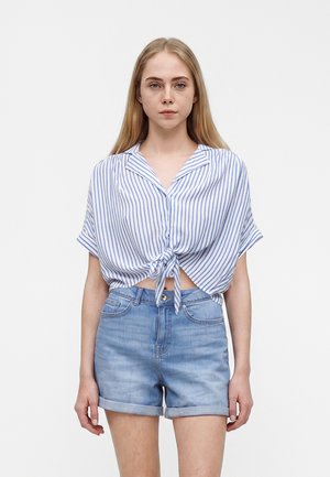 ONLY ONLPAULA LIFE TIE SHIRT - Blúzka so zapínaním na gombíky - cloud dancer