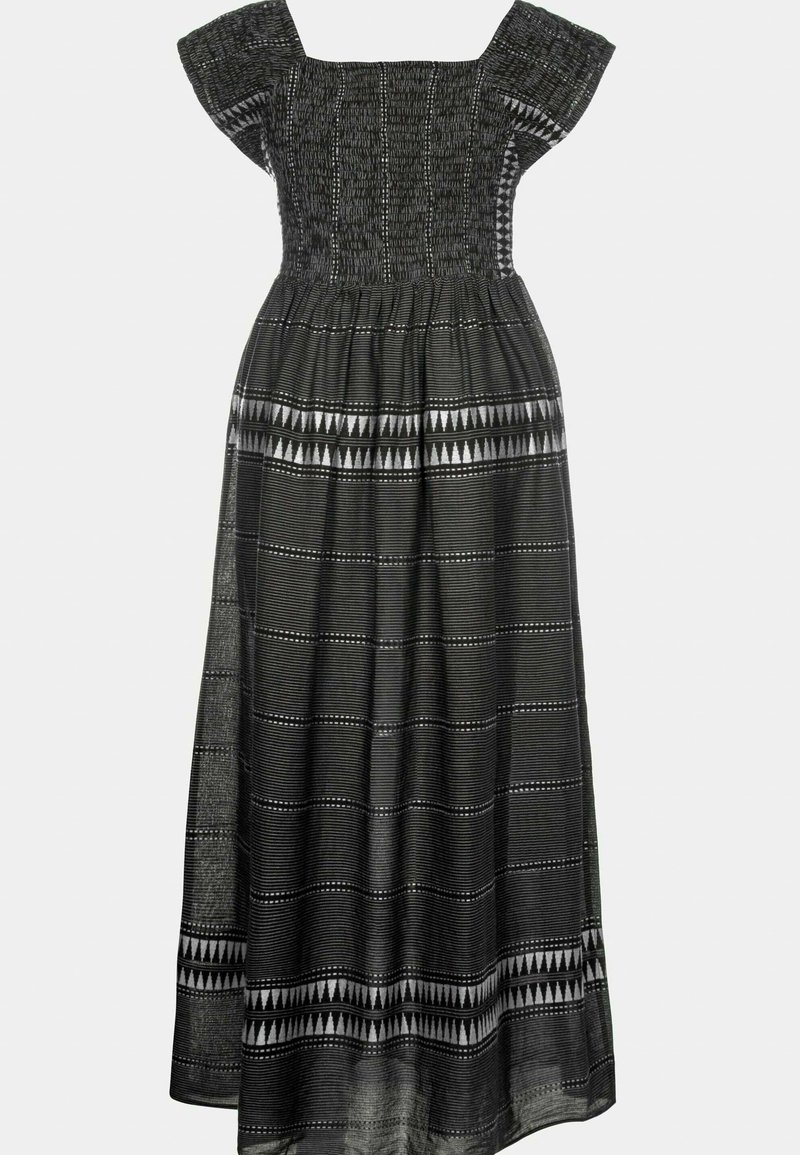 Damen Freizeitkleider | Ulla Popken STRIPES Maxikleid schwarz-weiß/weiß - VK48051 Damen Freizeitkleider | Ulla Popken STRIPES Maxikleid schwarz-weiß/weiß - VK48051