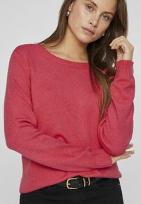 VILA VIRIL O-NECK - Džemperis - viva magenta