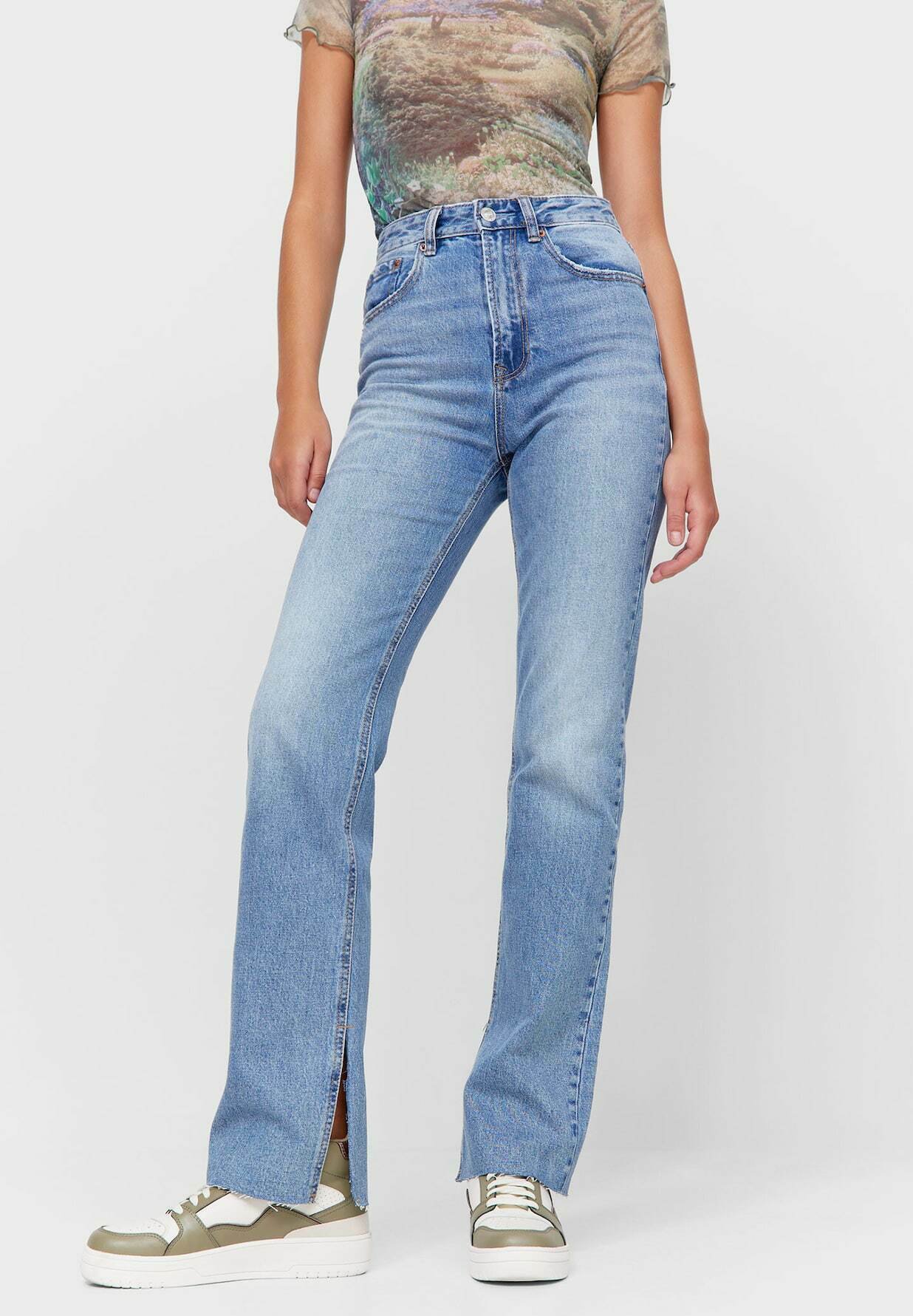 Stradivarius Straight leg jeans - blue denim - Zalando.de