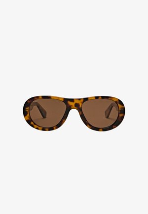 Massimo Dutti, OVAL SUNGLASSES - Occhiali da sole - dark brown