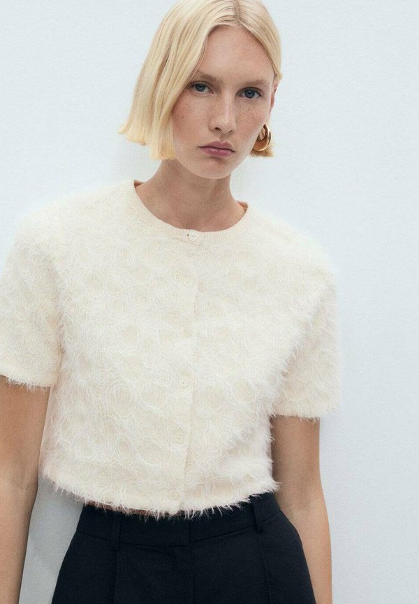 CROPPED - Cardigan - beige