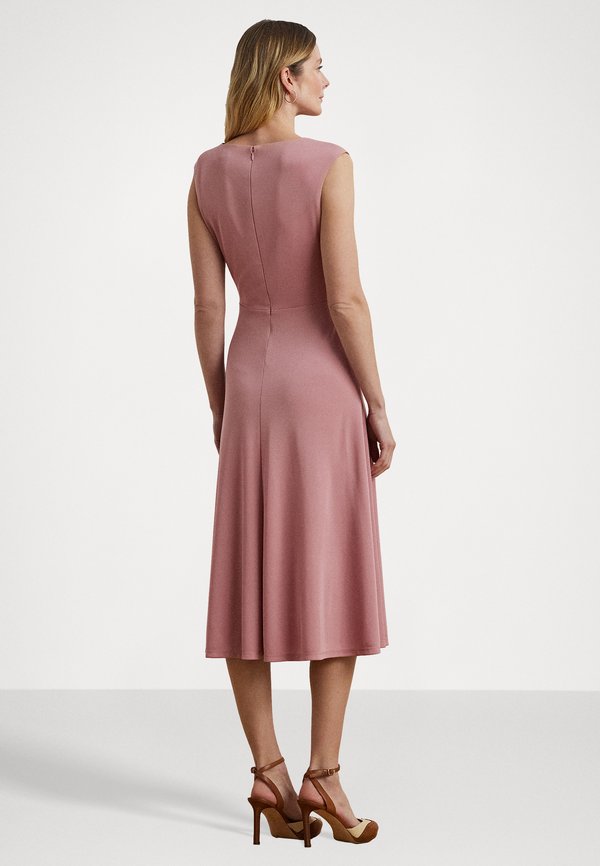 TWIST FRONT JERSEY DRESS - Jersey dress - rose mauve4