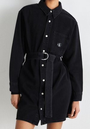 Robe en jean - black denim