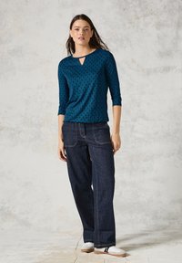 Cecil MIT CUT OUT - Langarmshirt - blau