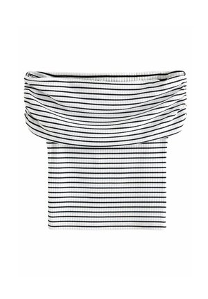 BARDOT OFF  - Top - navy white stripe