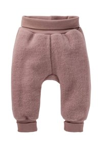 Fleece-Hosen in staubrosa, mit einem breiten Bund, schmalen Bündchen und einem übergroßen, tiefen Schritt-Design für optimalen Komfort.