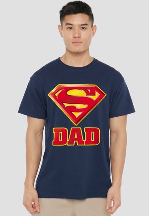 Cotton Soul, SUPERMAN/SUPER DAD - Print T-shirt - dark blue