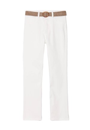 Cache Cache MIT GÜRTEL - Straight leg jeans - ecru