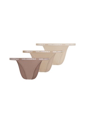 KARL LAGERFELD, LOGO BRAZILIAN (PACK OF 3) - Culotte brésilienne - nude shades