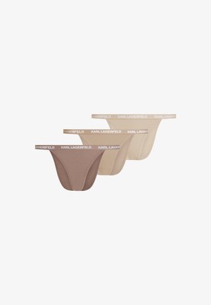 KARL LAGERFELD, LOGO BRAZILIAN (PACK OF 3) - Culotte brésilienne - nude shades