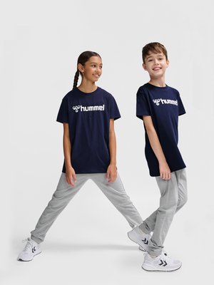 Hummel LOGO KIDS UNISEX - T-Shirt print - marine