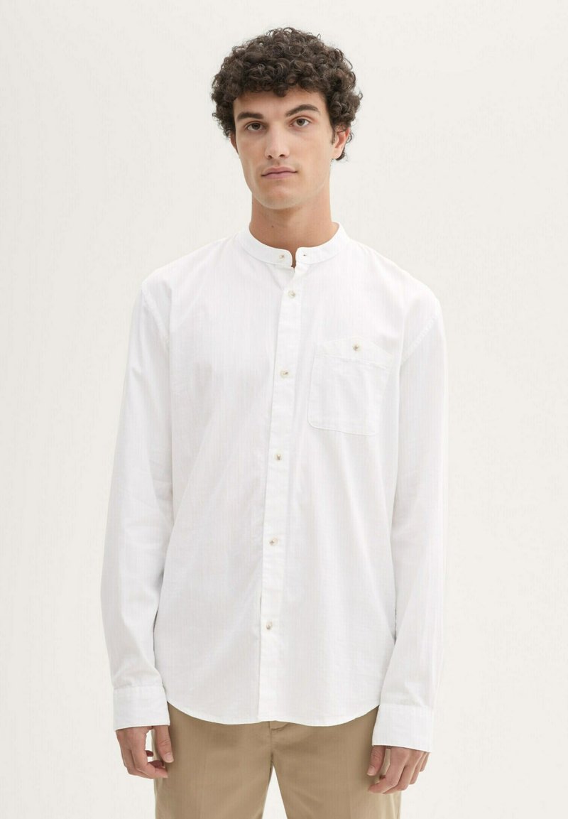 TOM TAILOR DENIM STRUCTURED - Camisa - white