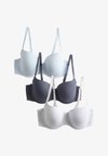 3 PACK - Underwired bra - grey mix