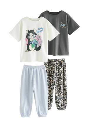 JOGGER 2 PACK SET - Pigiama - charcoal grey cat print