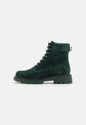 Lace-up ankle boots - green
