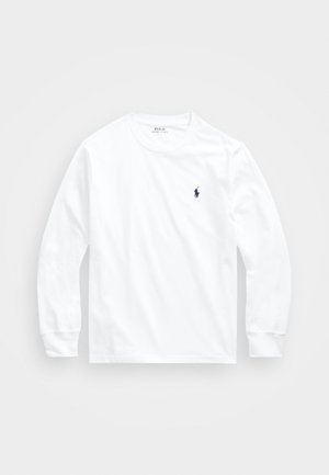 COTTON JERSEY LONG SLEEVE T-SHIRT - Hosszú ujjú felső - white