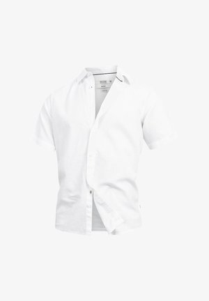 INDICODE JEANS, INCEPPO HEMD KURZARM - Vapaa-ajan kauluspaita - offwhite