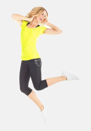 Print T-shirt - neon yellow