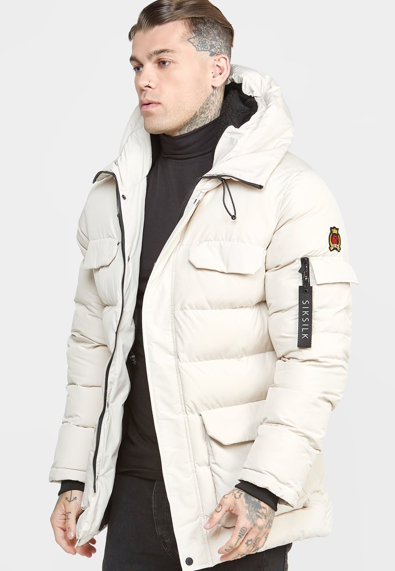 SIKSILK PARKA COAT - Casaco de inverno - ecru