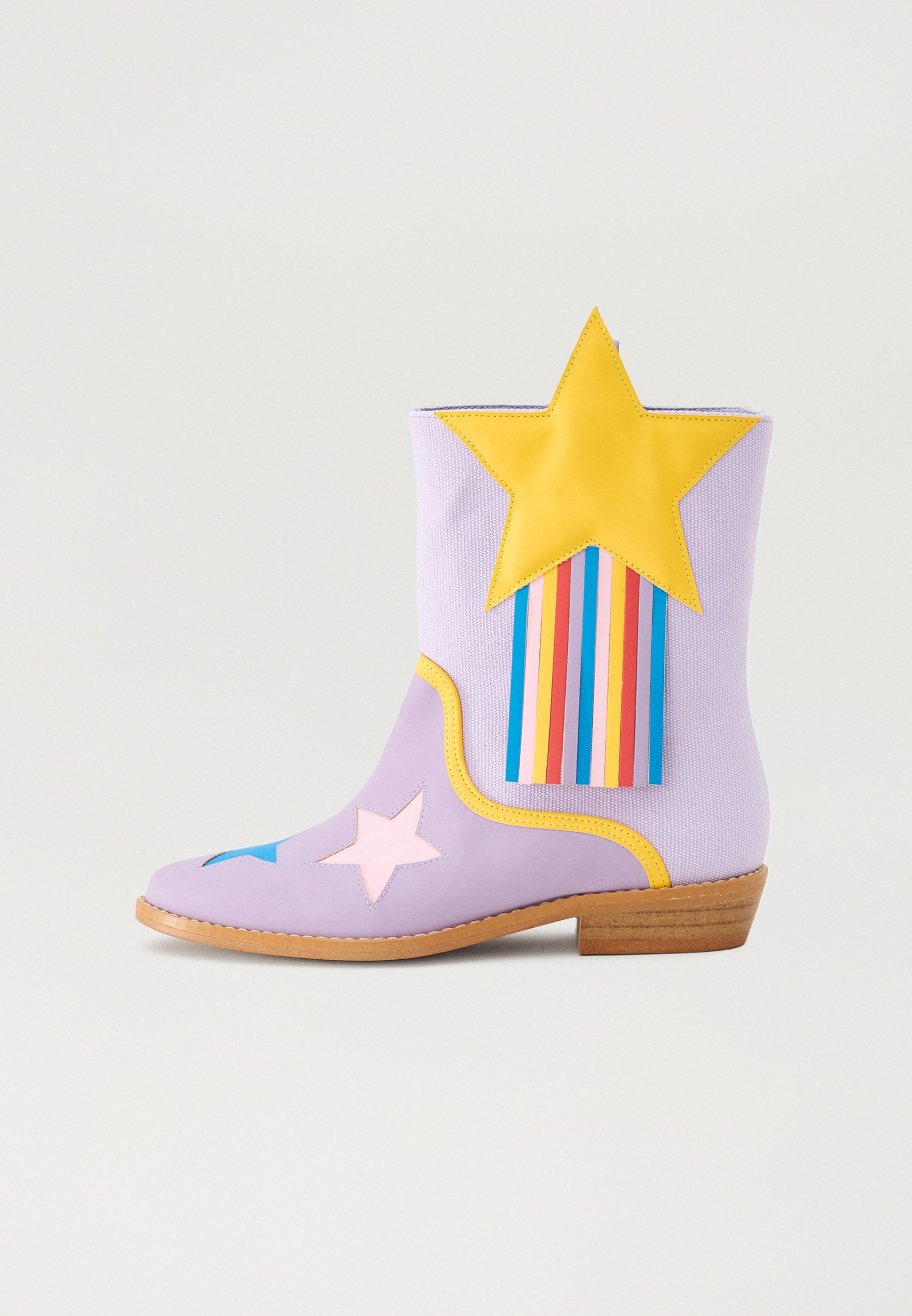 Camperos Stivaletti Con Stella Texano Camperos Donna Bianco Con