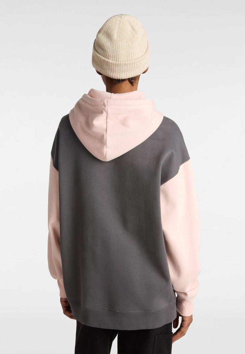 Vans COLORBLOCK OVERSIZED HOODIE - Mikina s kapucí - asphalt sepia rose