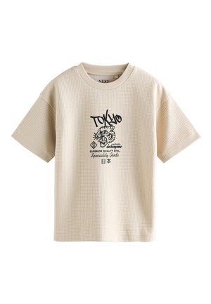 GRAPHIC TEXTURED SHORT SLEEVE  - T-shirts print - stone tiger