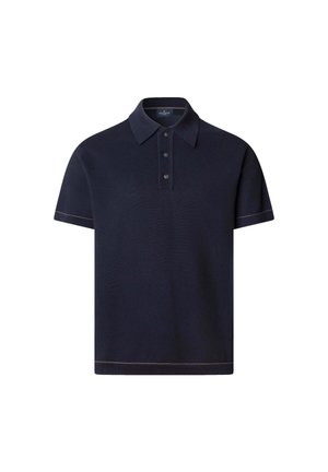 Hackett London TEXTURED - Poloshirt - dark denim blue