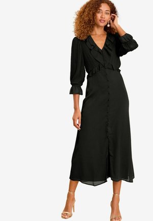 Love & Roses PLEATED RUFFLE REGULAR FIT - Maksimekko - black