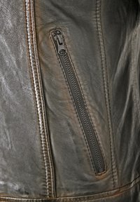 Redpoint DORAN/M - Lederjacke - schwarz orange