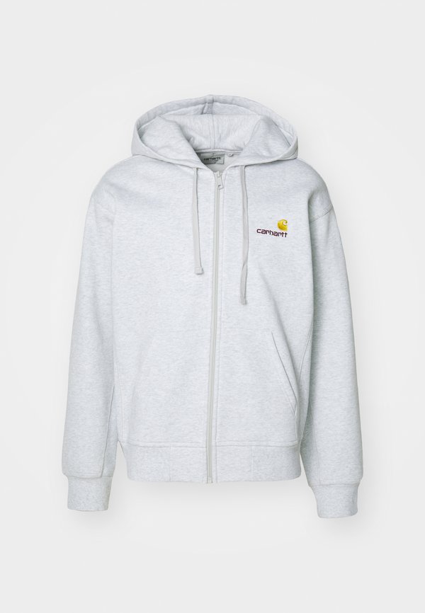 HOODED AMERICAN SCRIPT JACKET - Zip-up sweatshirt - ash heather3