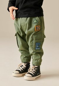 Next STANDARD - Cargohose - khaki green printed