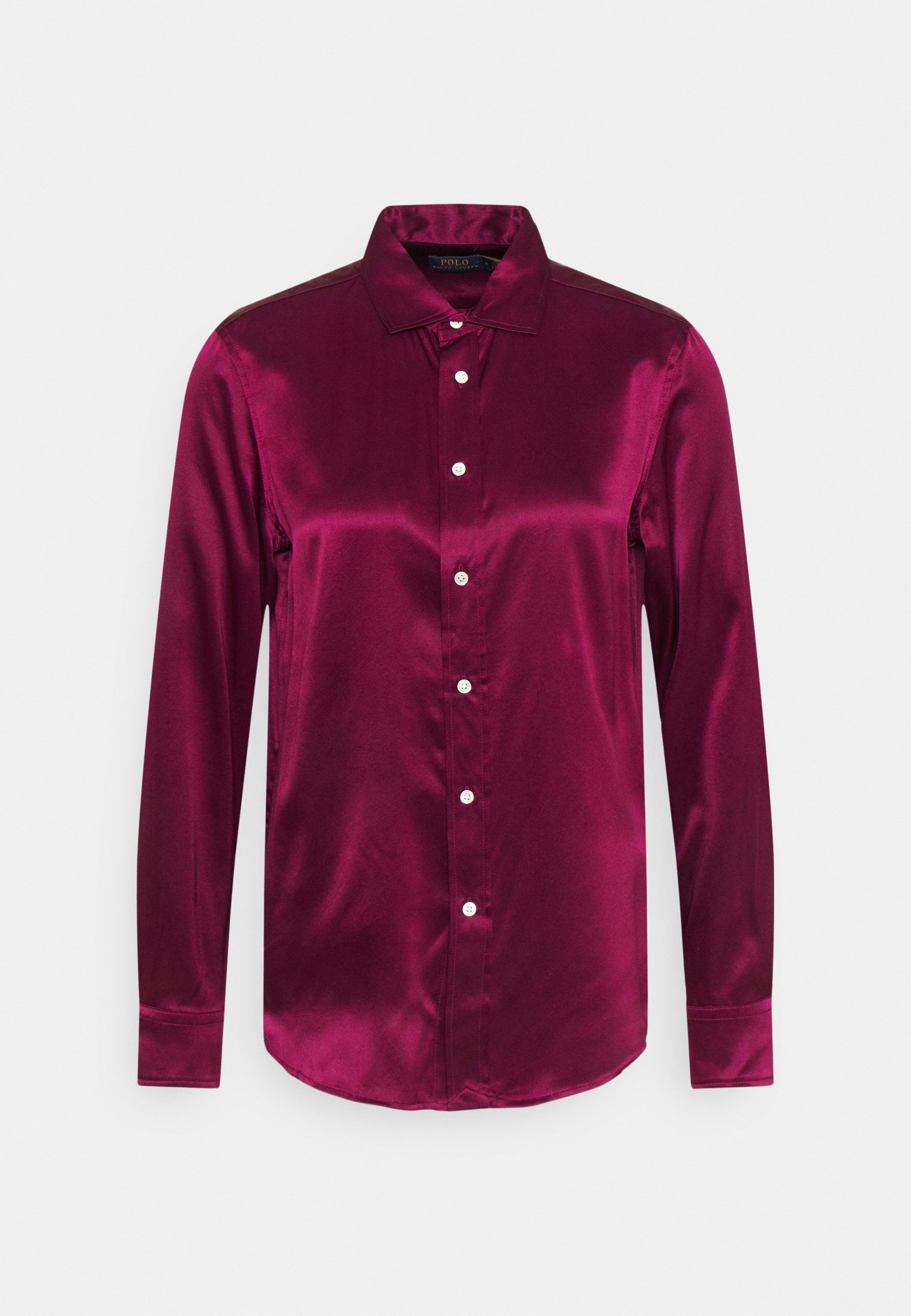 red polo button down