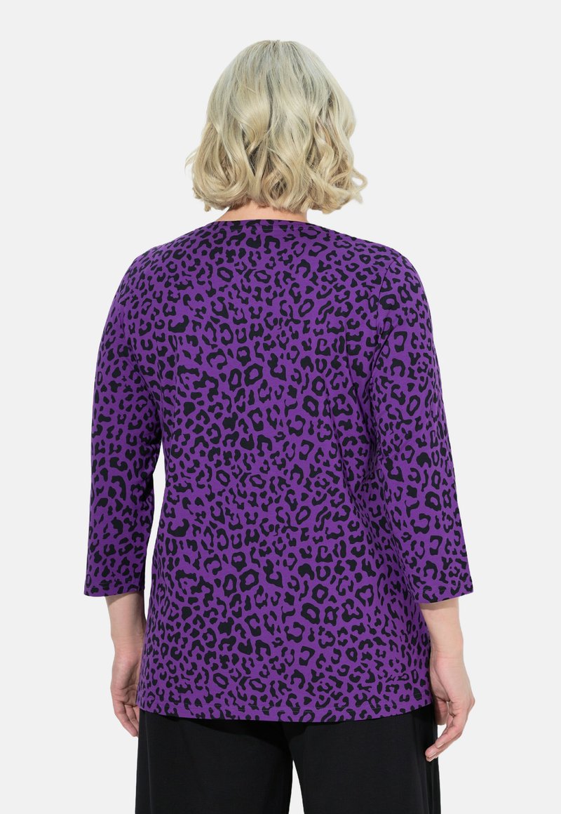 Plus Robe Longue Violette En Imprimé À Manches Longues | Plus | PLT FR