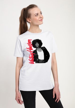 Henry Tiger, WHITNEY HOUSTON WHITNEY POSE WHITE - T-shirt con stampa - white