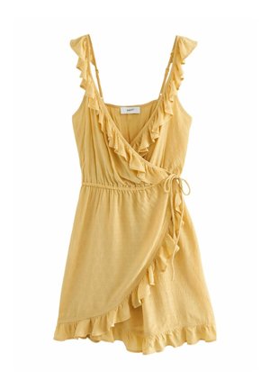 MINI WRAP-REGULAR FIT - Robe de jour - yellow