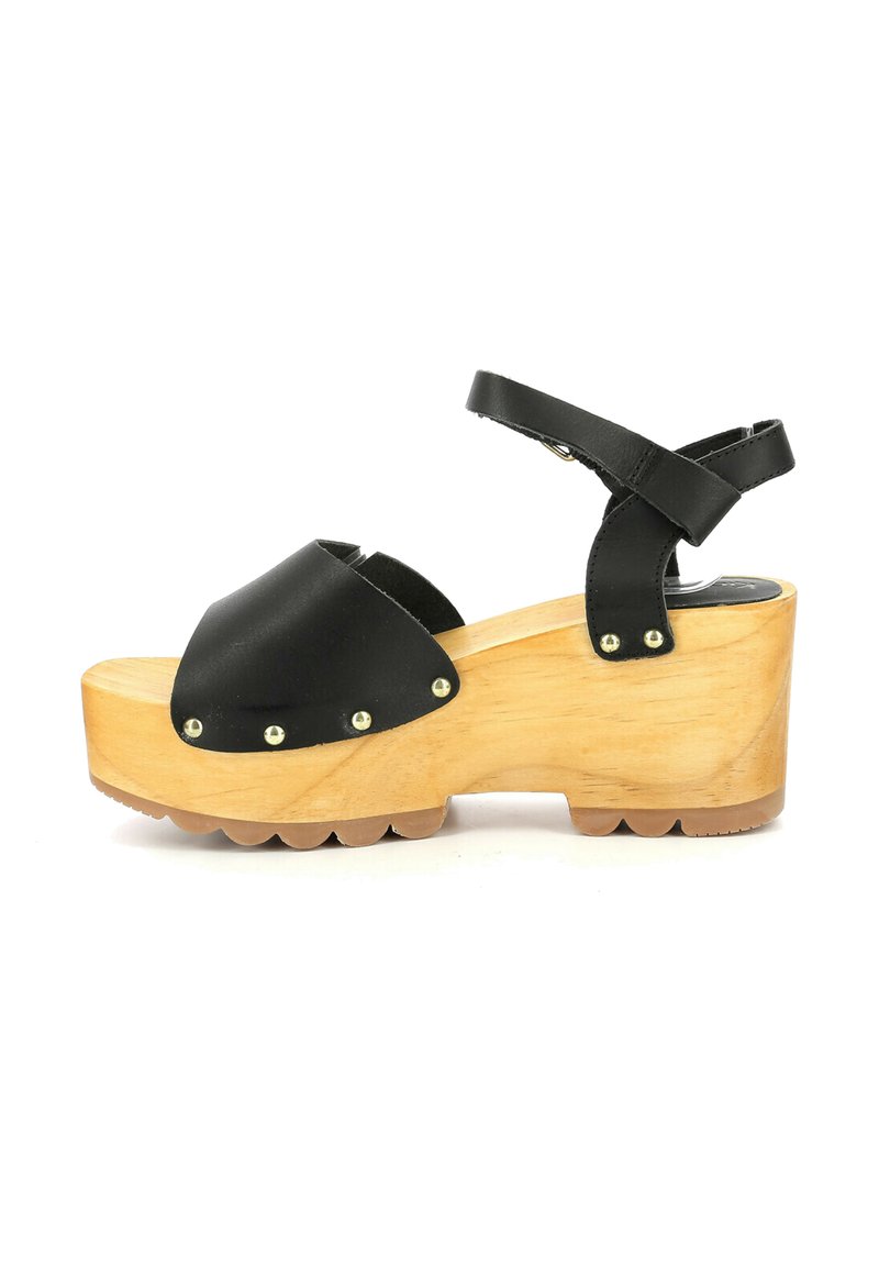Kickers KICK WEDGE WISE - Sandali con zeppa - noir