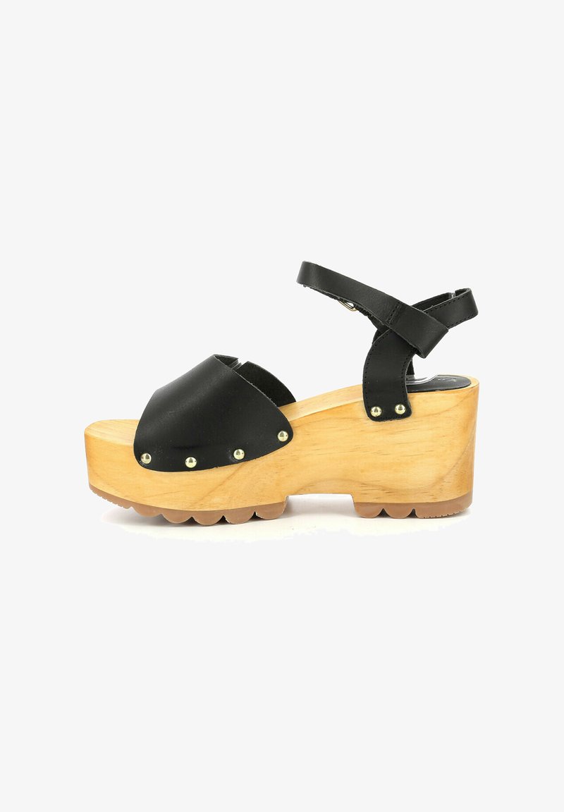 Kickers KICK WEDGE WISE - Sandali con zeppa - noir