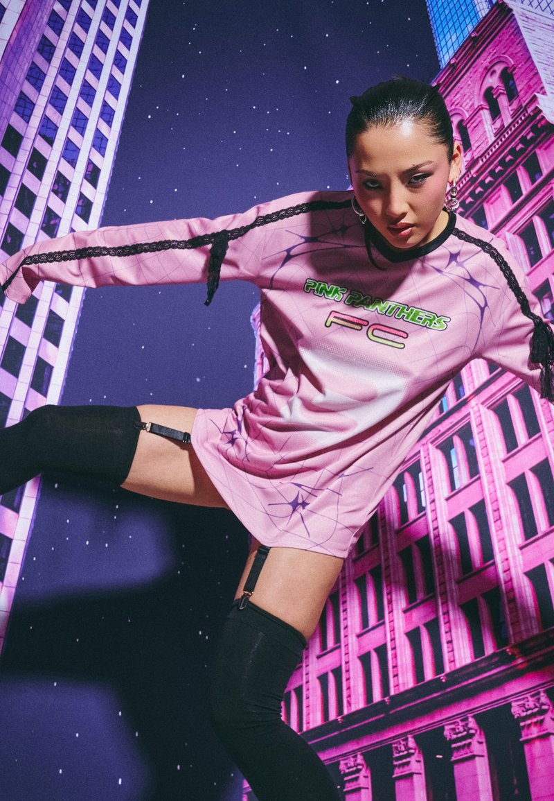 pink panther jersey dress Pink Panther Shirt Dress