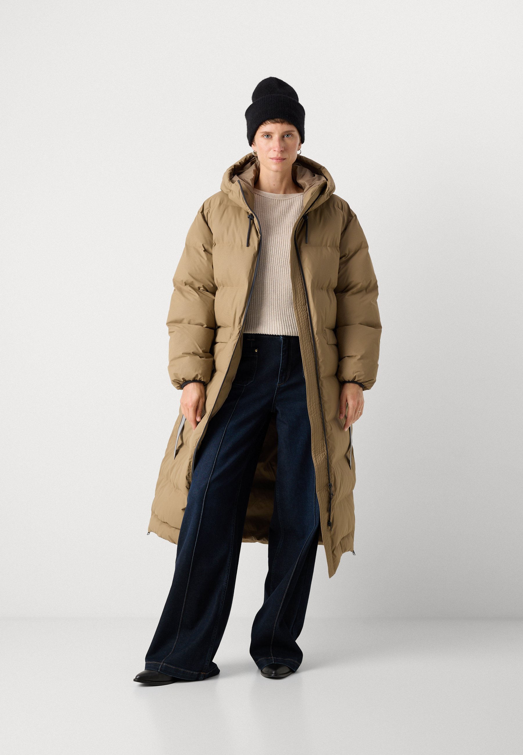 Lindex COAT ELLIE - Winter coat - light dusty khaki/khaki