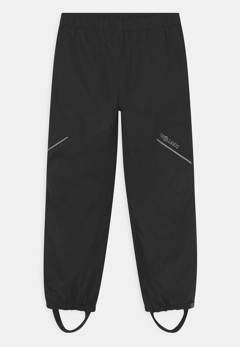 TROLLKIDS LOFOTEN RAIN UNISEX - Rain trousers - black